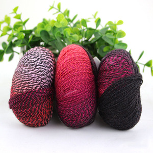 High Quality Rainbow Green <strong>Red</strong> Fine Knitting Yarn <strong>Wool</strong> Crochet Yarns for Baby Diy Hand Knit Sweater Scarf - Product Image 5