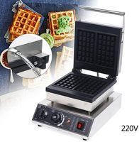 Gaufrier électrique professionnel en aluminium avec plaques antiadhésives et contrôle de température réglable