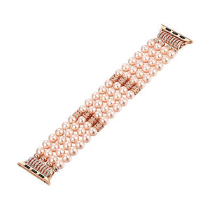 <span class=keywords><strong>Bracelet</strong></span> de bijoux pour femmes <span class=keywords><strong>Bracelet</strong></span> de perles pour filles <span class=keywords><strong>Bracelet</strong></span> élastique de luxe pour <span class=keywords><strong>Apple</strong></span> <span class=keywords><strong>Watch</strong></span> Ultra 8 49mm iWatch 8 7 3 SE 38/40/41/44/45mm - Product Image 4
