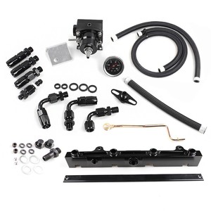 Kit de Riel de Combustible y Turbocompresor para Honda Civic RSX Si K20 K24 2.0 2.4L, Sistema de Afinación de Motor de Aleación de Aluminio - Product Image 1