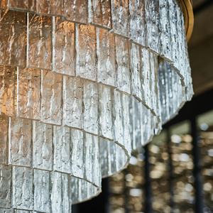 Lustre moderne en cristal de Murano, <span class=keywords><strong>grand</strong></span>, rond ou rectangulaire, pour décoration de luxe, mariage, salon, hôtel - Product Image 2