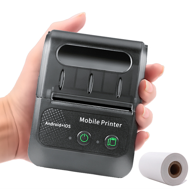 58HB2 Portable Thermal Printer Mini Printer 58mm Bluetooth POS Receipt Printer Mobile