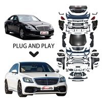 Kit de carrosserie de remplacement pour Mercedes-Benz Classe S W221 (2008-2013) - Mise à niveau vers le modèle W222 2018 S63 AMG