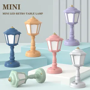 Nordic Dimmable Rechargeable Led Retro Simple Night Lights Creative Eye Protection Reading Lamps Mini Desk Table Lamp