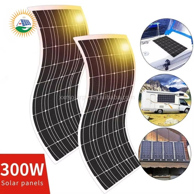 IP67 Waterproof ETFE Flexible Monocrystalline Solar Panel 21.5% Efficiency 125mmx125mm Portable PV Module OEM 100W-500W for