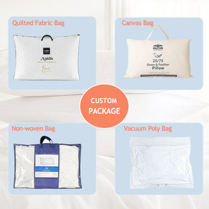 <span class=keywords><strong>2025</strong></span> Tùy Chỉnh 100% Bông Vải Chất Lượng Cao Nữ Hoàng Kích Thước 51*76Cm Ngỗng/Vịt Xuống/Lông Khách Sạn/Nhà Gối/Đệm Với Mang Theo Túi - Product Image 3