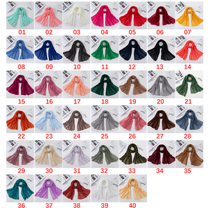 Ljtxl256 — foulard pour femmes, Turban décontracté, voile, 40 couleurs, en coton et lin, Hijab musulman, enveloppes de tête, foulards ethniques, printemps et été - Product Image 3