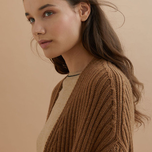 CHUANG YU 2022 Pull en cachemire personnalisé tricoté côtelé grande taille, cardigan long en <span class=keywords><strong>laine</strong></span> et cachemire pour <span class=keywords><strong>femme</strong></span>, <span class=keywords><strong>manteau</strong></span> en cachemire - Product Image 6