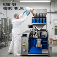 Machine d'emballage de sachets pré-remplis pour haricots noirs, efficace et stable, avec prise en charge du remplissage sous vide et d'azote, personnalisation des sacs