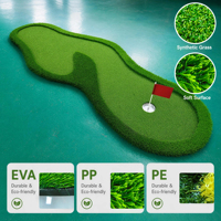 Gazon artificiel portable professionnel 1mx3m pour putting green extérieur, mini-golf