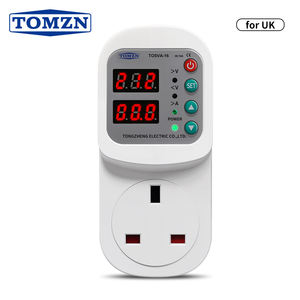 TOMZN UK Enchufe Tipo <span class=keywords><strong>BS</strong></span> <span class=keywords><strong>1363</strong></span> <span class=keywords><strong>G</strong></span> Ajustable Sobre/Bajo Voltaje Sobre Protector de Corriente V a Pantalla Retardo de Encendido - Product Image 2