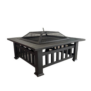 Mesa Cuadrada para Fogatas al Aire Libre <span class=keywords><strong>con</strong></span> Gabinete para Barbacoa, para Uso en <span class=keywords><strong>Cocina</strong></span> al Aire Libre <span class=keywords><strong>con</strong></span> <span class=keywords><strong>Leña</strong></span> - Product Image 1