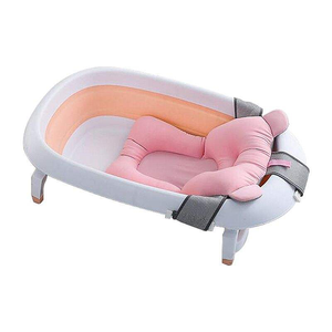 <b>Foldable</b> and Non-slip Baby bathtub with Stable Support Suitable for home use. - Product Image 1