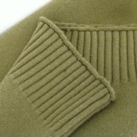 AiNear Vente en gros de logo personnalisé Design Oem & Odm Pull cardigan tricoté en laine acrylique à manches longues et col haut uni avec fermeture éclair pour hommes