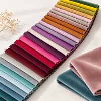 Tissu de velours uni teint, doux et moelleux, pour canapé, chaise, coussin et mobilier – Vente en gros