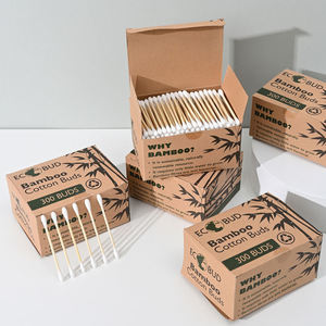 <span class=keywords><strong>Hisopos</strong></span> de Bambú y Algodón, 300 Unidades, Caja de Cartón Kraft, Biodegradables, Ecológicos, Sostenibles, de un Solo Uso, para Limpieza Diaria - Product Image 4