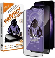 Protector de Pantalla de Privacidad 9H, Vidrio Templado Antiestático para S25/S26 Ultra, para 15/16 Pro Max, Anti-Espía 180