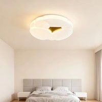 Lampu Plafon LED Modern Bentuk Awan 12W/24W/36W 3CCT Dimmable untuk Dekorasi Interior Rumah dan Kamar Tidur