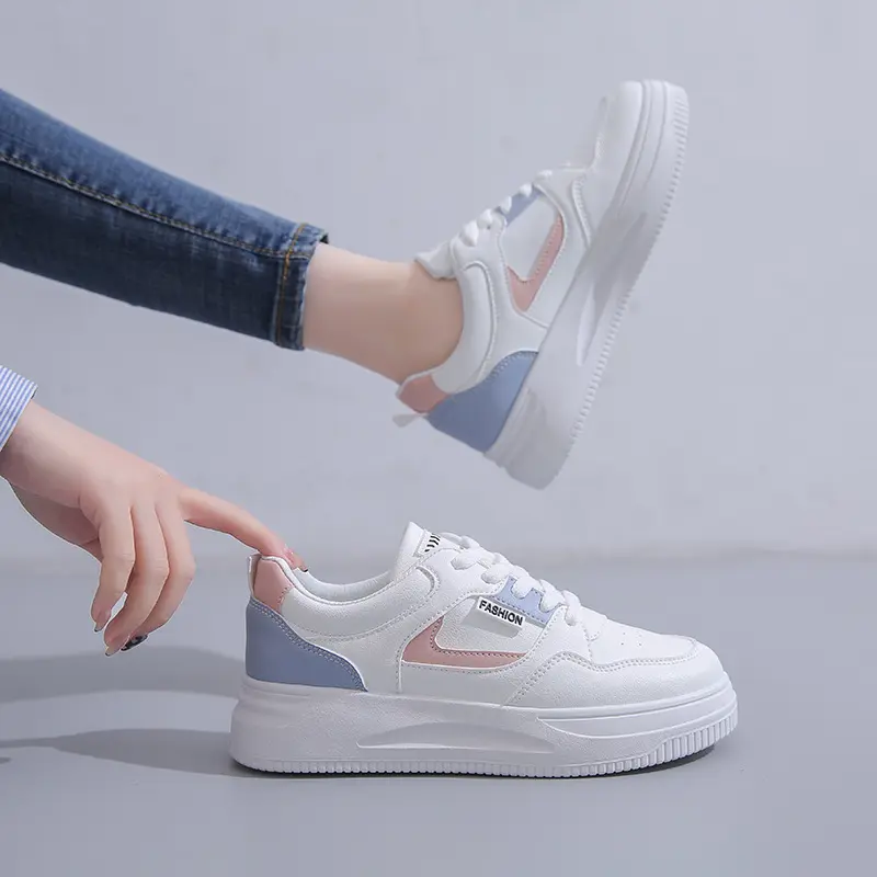 Dropshipping custom white shoes women 2022 spring women shoes casual students women sneaker