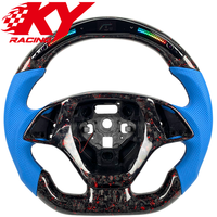 Volant de voiture en fibre de carbone forgée personnalisé avec LED pour Chevrolet Corvette C7 C5 C6 C8, Camaro ZL1 SS, Malibu, Cruze, Silverado