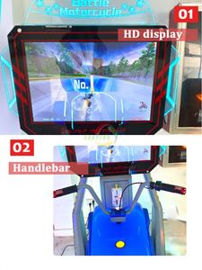 Simulateur de course moto dynamique à monnayeur - Machine de jeu d'arcade moto - Product Image 4