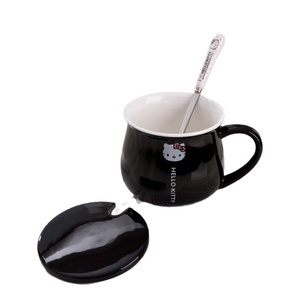 Tazza Creativa con Manico Hello Kitty, Coperchio e Cucchiaio, Resistente alle Alte Temperature e Adatta al Microonde, per Donne - Product Image 5