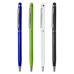 Stylet publicitaire rétractable en plastique blanc, personnalisé avec logo sérigraphié, élégant, portable et à écriture fluide – Offre spéciale - Product Image 1