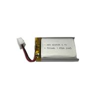 Hersteller Großhandel Wiederaufladbare Lipo-Batterie 602535 3,7V 500mAh Lithium-Polymer-Akku für Tragbare Geräte