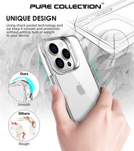 Para iPhone 14 Pro caso transparente <span class=keywords><strong>claro</strong></span> para iPhone 14 Pro Max Anti-colisión de la Anti-amarillamiento de la calle de moda de Silm cubierta - Product Image 6