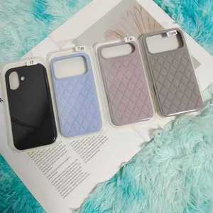 Cover per Telefono in Silicone con Pelle per iPhone 17 Pro Max e Samsung S26, Antiurto per iPhone 15 Pro Max - Product Image 1