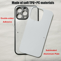 2d Sublimation Blanks Phone Cases Covers Inserts en aluminium pour iPhone X 13 14 Plus 15 Pro Max Sublimation