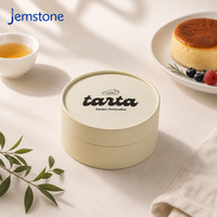 Boîte Cadeau Cylindrique en Carton Kraft Écologique pour Gâteau Basque, Contenant pour Cheesecake, Emballage en Tube de Papier de Qualité Alimentaire