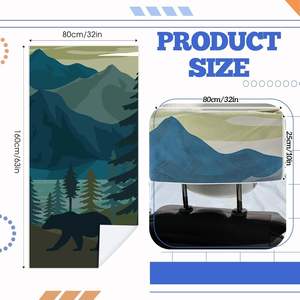 <span class=keywords><strong>Telo</strong></span> Coprisedile Personalizzato Antiscivolo <span class=keywords><strong>Impermeabile</strong></span> per Auto, Yoga, Nuoto, Escursionismo, Post Allenamento in Palestra - Product Image 2