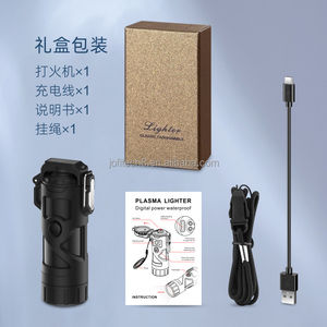 Encendedor de Cigarrillos Recargable USB con Diseño de Dibujos Animados, Resistente al Viento y al Agua, de Aleación de Zinc, con Linterna para Uso en Viajes y Campamentos al Aire Libre - Product Image 6