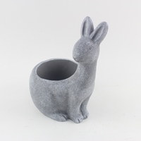 Pot de fleurs créatif en ciment en forme de chat mignon pour cactus, cadeaux, jardin, bureau, décoration, en vente