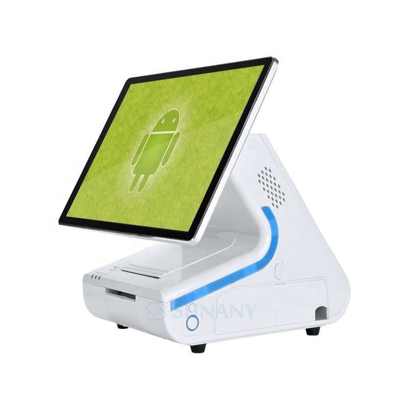 Système de facturation machine Android tout en un POS avec Imprimante 80mm lecteur NFC sans fil caissier POS terminal