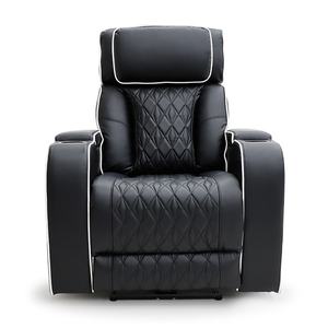 Fauteuil Relax Électrique Moderne Geeksofa en Cuir, pour Salon de Beauté, avec Rangement et Porte-Gobelet pour Salon - Product Image 3