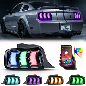 ไฟท้าย <span class=keywords><strong>Vland</strong></span> LED แบบ RGB สำหรับ Ford <span class=keywords><strong>Mustang</strong></span> S197 GT ปี 2005 2006 2007 2008 2009 - Product Image 1