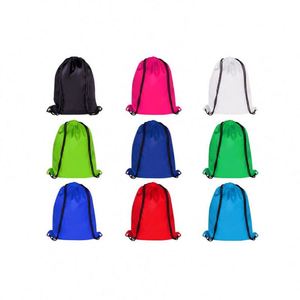 กระเป๋าผ้าแคนวาสแบบมีเชือกผูก ราคาโรงงานถูก ผลิตจากโพลีเอสเตอร์ รับผลิตตามแบบ สำหรับงานโปรโมชั่น - Product Image 5