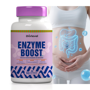 Miscela di Enzimi Digestivi Vegetali con Bromelina e Lattobacilli in Capsule, Supporto al Sistema Digestivo, Formula Vegetariana, Etichetta Privata Rapida - Product Image 1