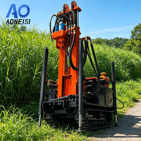 Foreuse hydraulique sur chenilles ANS260 pour puits d'eau, moteur diesel, pour opérations de forage longue distance
