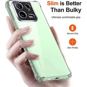 Funda de TPU suave a prueba de golpes de silicona transparente ultrafina para Xiaomi Mi 14 Ultra 13T 12T Pro 12 Lite X RedMi A3 <span class=keywords><strong>A1</strong></span> Note 13 funda de parachoques - Product Image 2