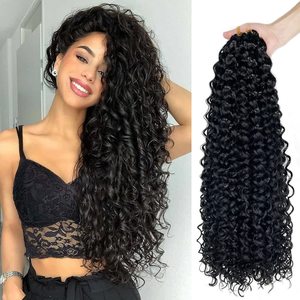 Extensiones de Pelo trenzado con <span class=keywords><strong>rizos</strong></span> pequeños, cortina de pelo Yaki de fibra sintética hawaiana, venta al por mayor, venta al por mayor, <span class=keywords><strong>rizos</strong></span> pequeños - Product Image 1