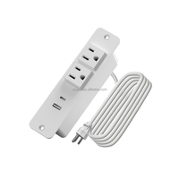 Einbau-Möbelsteckdosenleiste mit USB-A- und USB-C-Anschlüssen, Flächenbündige Tischsteckdose für Gewerbliche Nutzung