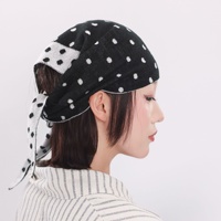 Jilbab Segitiga Satin Motif Polkadot Warna Kontras untuk Wanita, Musim Semi Gugur, Modis, Serbaguna, Multifungsi, untuk Leher dan Luar Ruangan