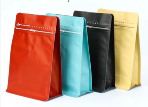 Bolsa de papel de plástico para envasado de alimentos de papel de aluminio para <span class=keywords><strong>café</strong></span> con válvula de aire - Product Image 3