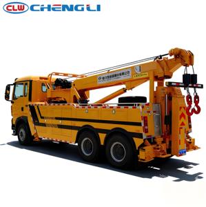 รถยกขนาดใหญ่พิเศษ Sinotruk HOWO 8x4 แบบปรับแต่งได้ พร้อมระบบเครนไฮดรอลิกเต็มรูปแบบ สำหรับกู้ภัยยานพาหนะในงานเหมือง - Product Image 3