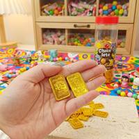 SuperLoves Bonbons créatifs en forme de lingot d'or, chocolat amusant pour enfants, cadeau, 100 pièces en pot, vente en gros, export