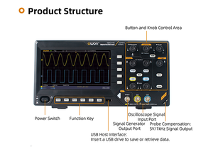 Oscilloscope numérique série SDS200, SDS220(S), 200 MHz, double canal, fréquence d'échantillonnage 1 GS/s - Product Image 2