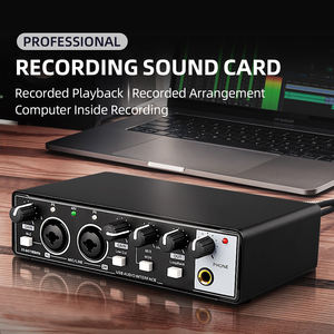 MD22 24Bit 192กิโลเฮิร์ตซ์อินเตอร์เฟซ USB เสียงการ์ดเสียง2in2out 48โวลต์ Hi-<span class=keywords><strong>Z</strong></span> เวลาแฝงต่ำสำหรับการถ่ายทอดสดเพลงสตูดิโอการสตรีมพอดคาสต์ - Product Image 6